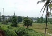 പാലക്കാട്ടുതാഴത്ത് റോഡ് ഇടിഞ്ഞു, വൻ അപകടം ഒഴിവായി