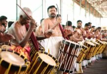 മണ്ണും മനസ്സും താളത്തിലലിഞ്ഞു; പെരുമ്പാവൂരിന്റെ സ്വന്തം ‘കണ്ണൻ’ വീണ്ടും ചെണ്ടക്കോലേന്തി