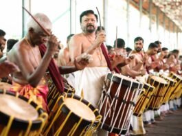 മണ്ണും മനസ്സും താളത്തിലലിഞ്ഞു; പെരുമ്പാവൂരിന്റെ സ്വന്തം ‘കണ്ണൻ’ വീണ്ടും ചെണ്ടക്കോലേന്തി